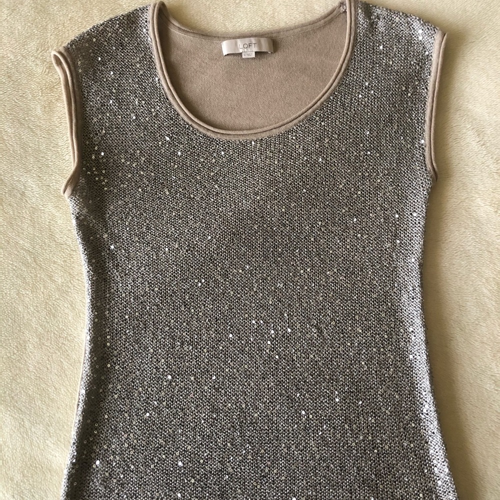 Ann Taylor Loft sequined tank